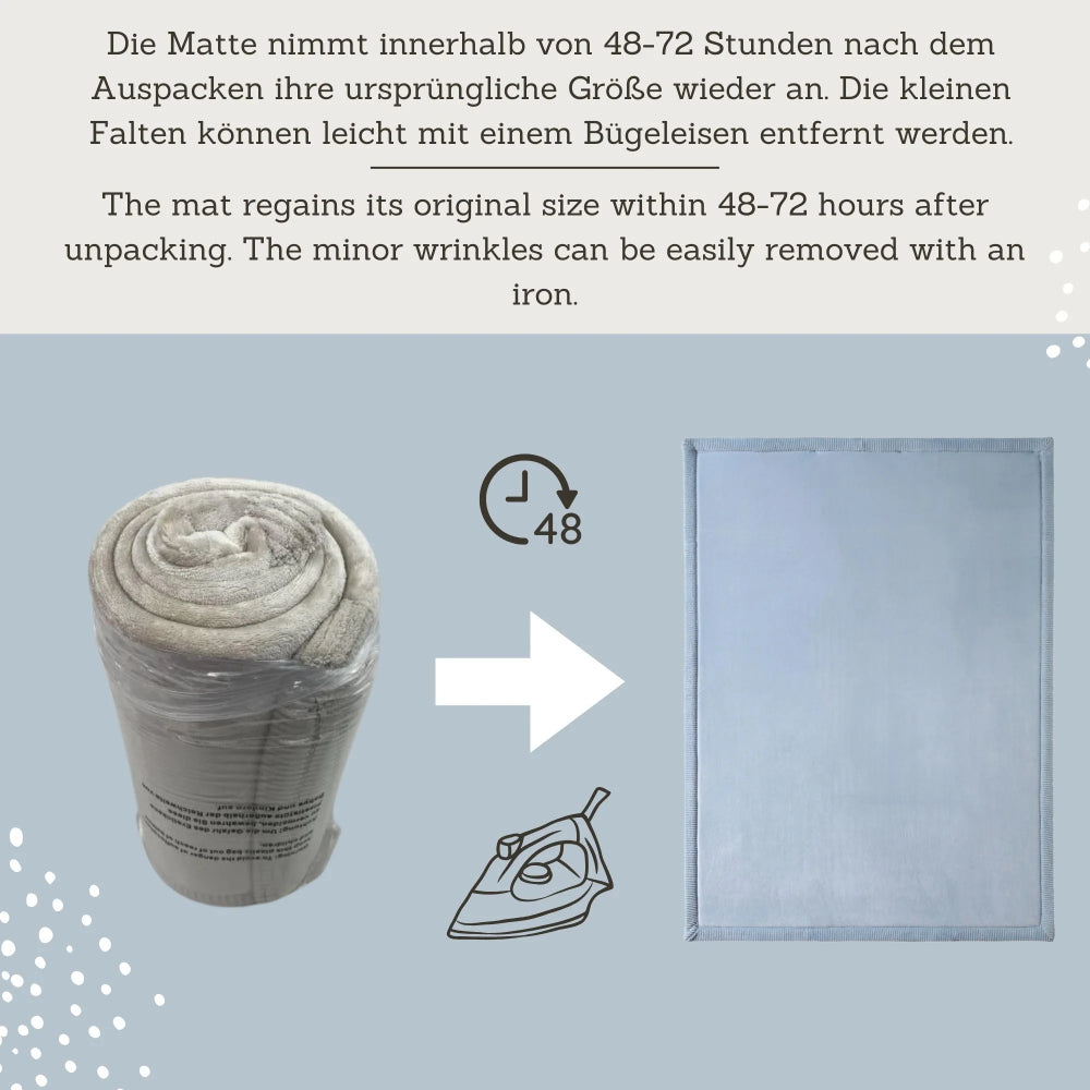 Krabbelmatte Eisblau